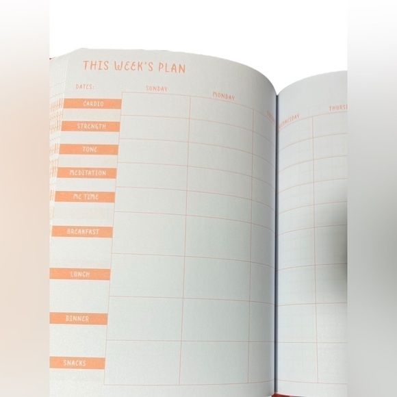 Pen Gear Fitness Log Book Journal & Workout Planner Goal Tracking 156 Page 8 X 6 - Picture 8 of 11